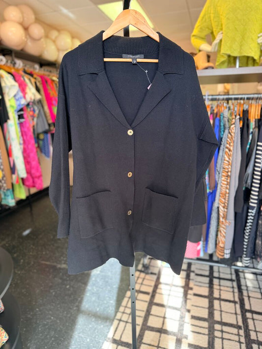 Marc New York - LS Sweater Blazer - Black