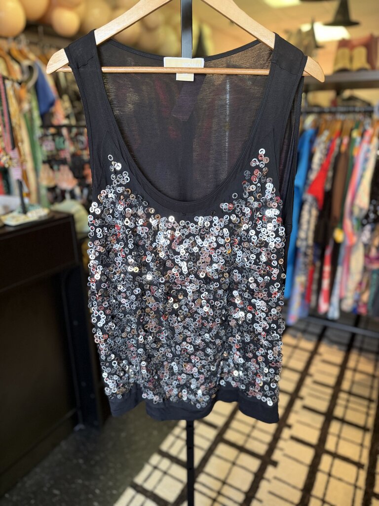 Michael Kors - Knit Tank w. Sequins - Black