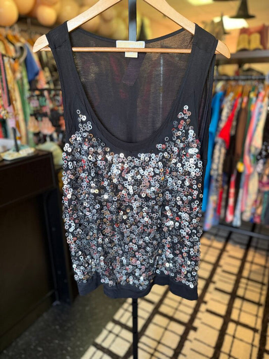 Michael Kors - Knit Tank w. Sequins - Black