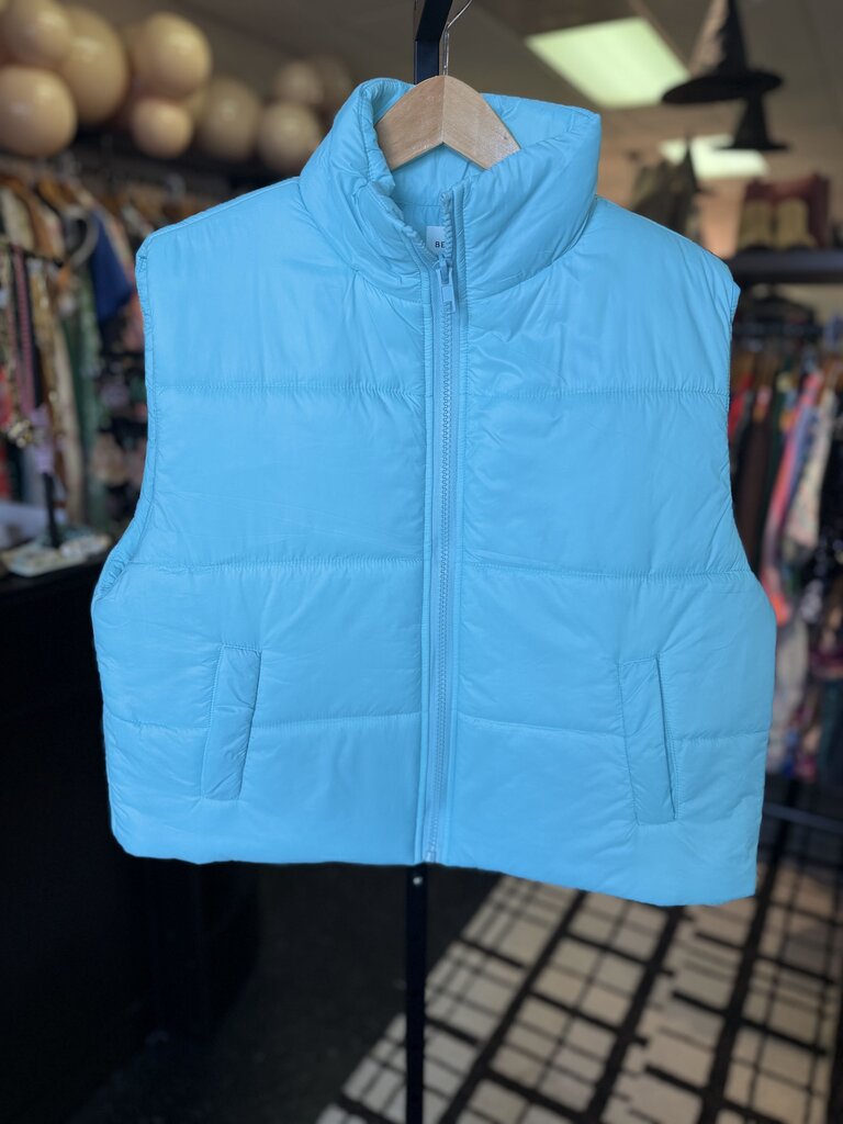 Better Be NWT - Puffer Vest - Aqua