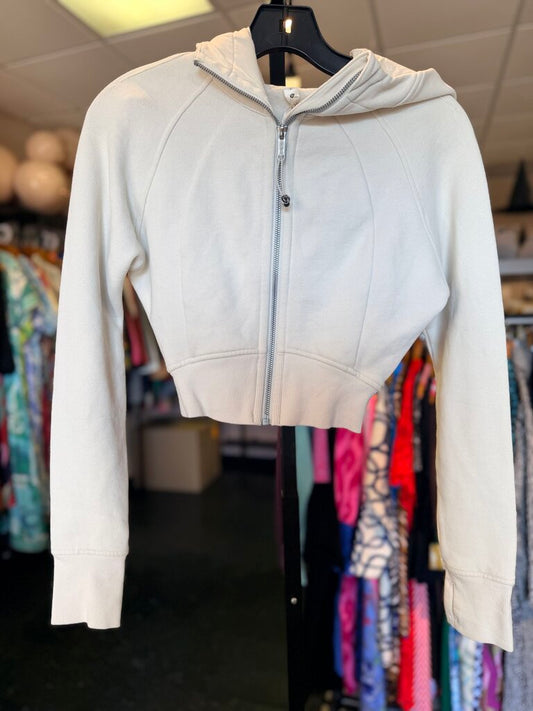 Lululemon-Scuba Full Zip Hoodie - Bone