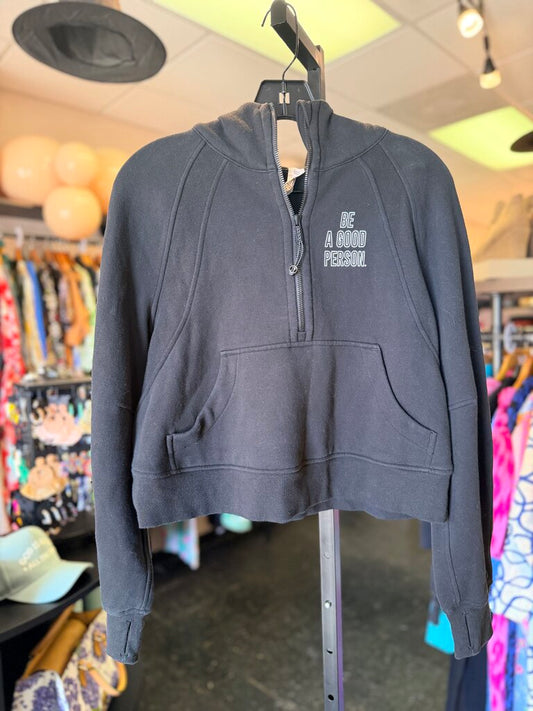 Lululemon-Be a Good Person Oversized Half Zip Scuba in Black