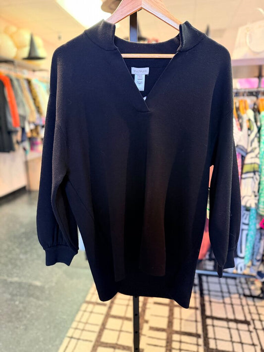 Multiples NWT - Oversized V-Neck Sweater - Black