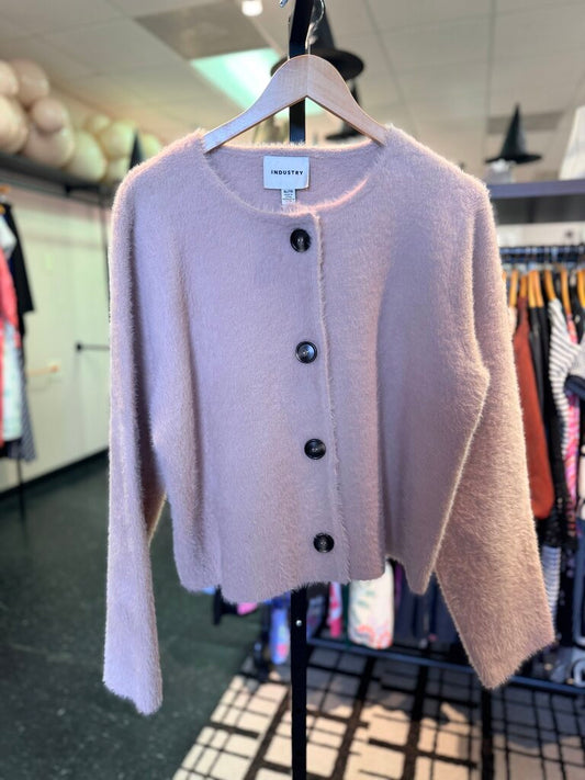 Industry NWT - Soft Knit Cardigan Sweater in Dusty Pink