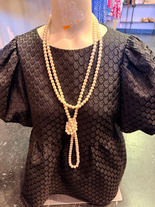 Talbots NWT - Knotted Pearl Necklace