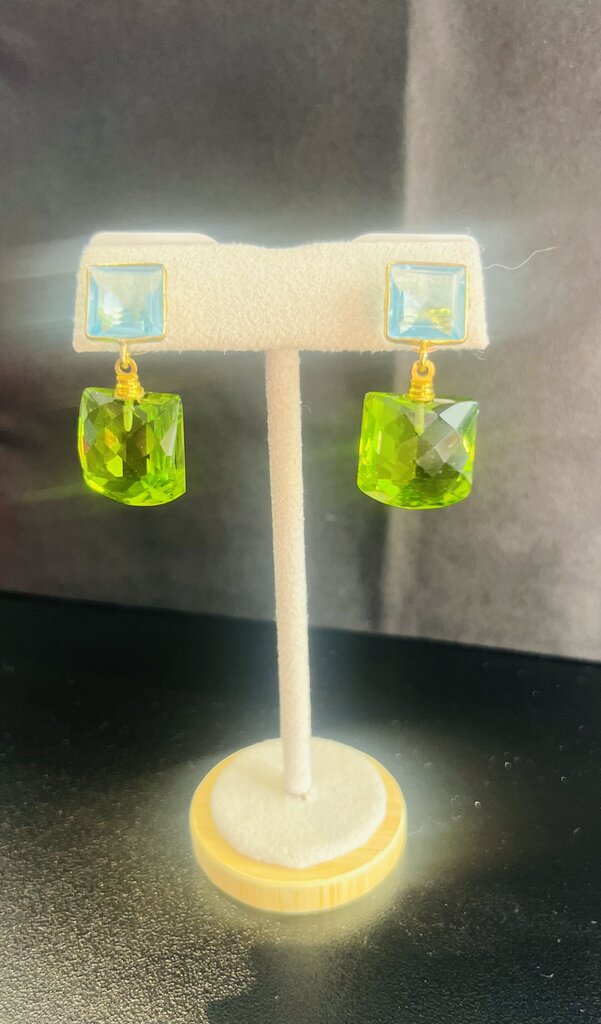 Julie Ryan Designs -Topaz & Peridot Earrings