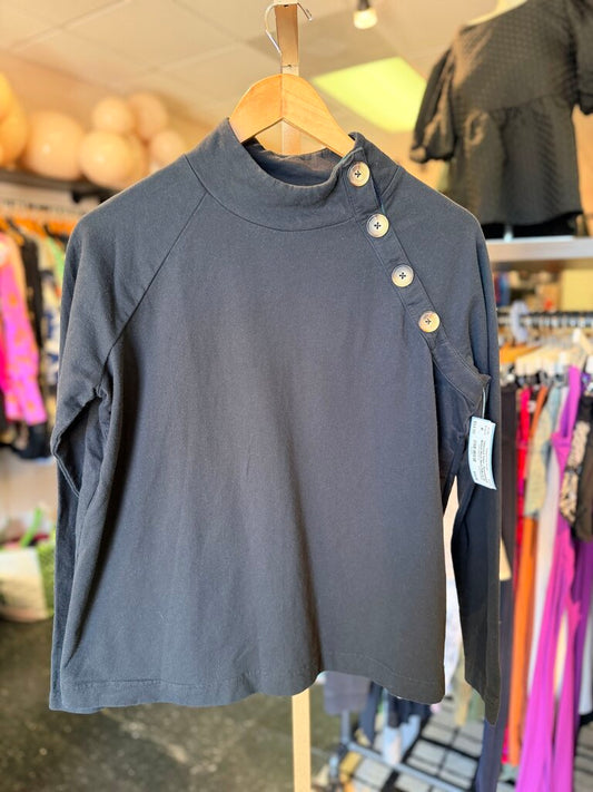 Vineyard Vines - Assymetrical Button Mock Neck Pullover