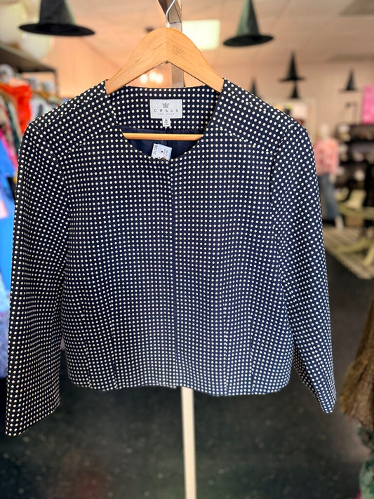 Chaus - Polka Dot Cropped Jacket