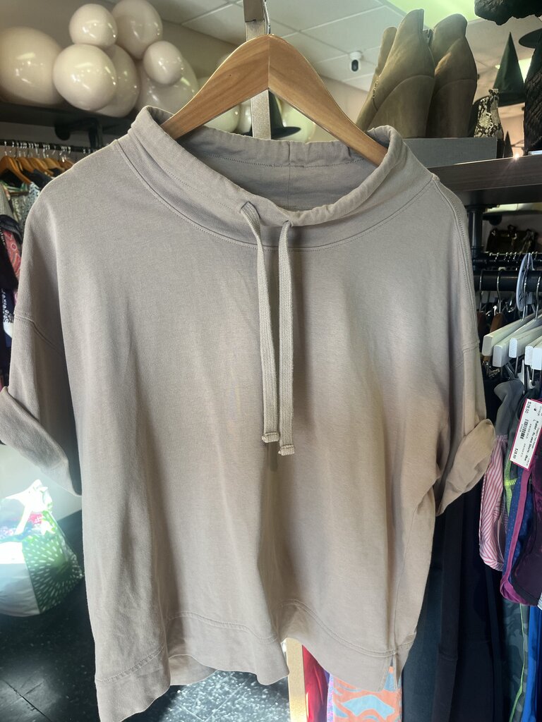Lilla P - Drawstring Neck Pullover - Tan
