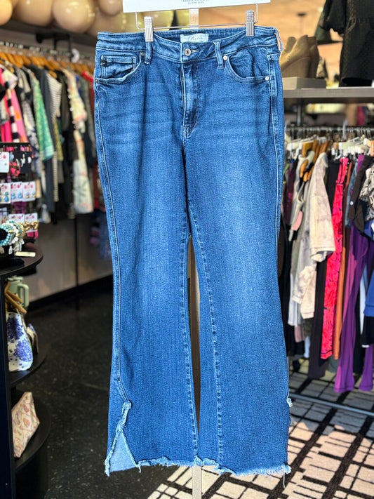 KanCan- HR Bootcut Jeans w. Frayed Hem