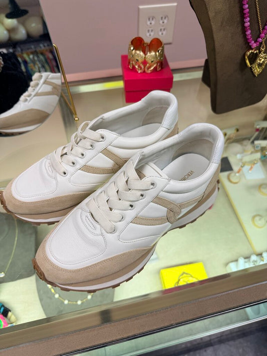 Veronica Beard - Valentina Sneakers in Beige/White Colorway