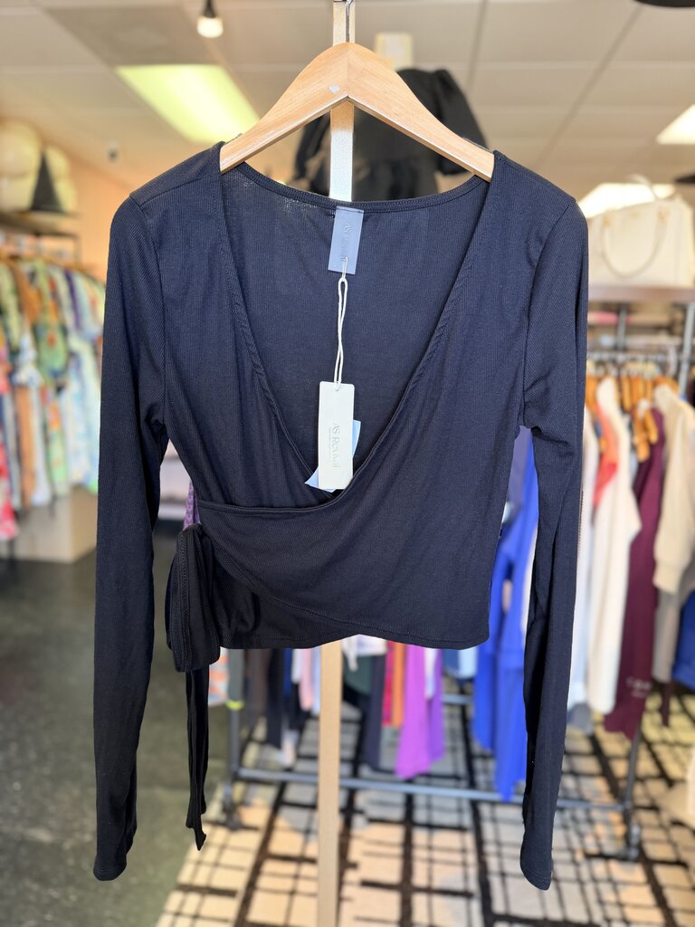 Altar'd NWT - Flex Wrap Active Top - Black