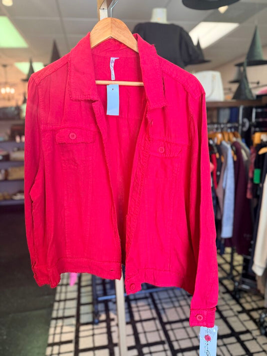 Lulu B - NWT Travel Jacket - Red