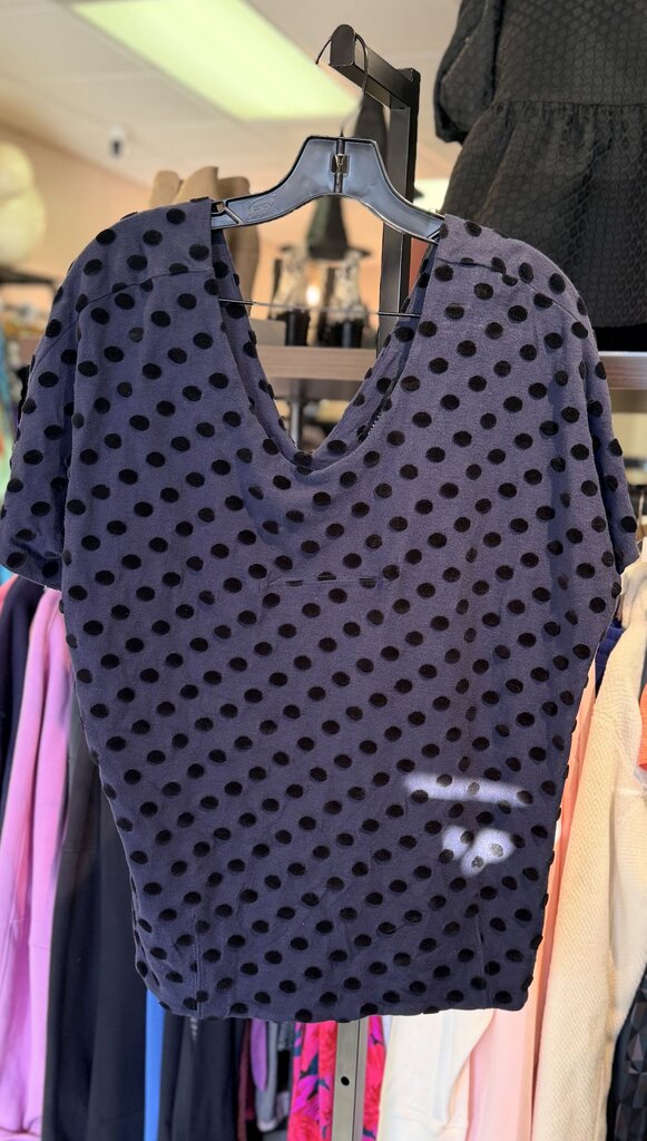 Marc by Marc Jacobs - Textured Polka Dot Top - Navy