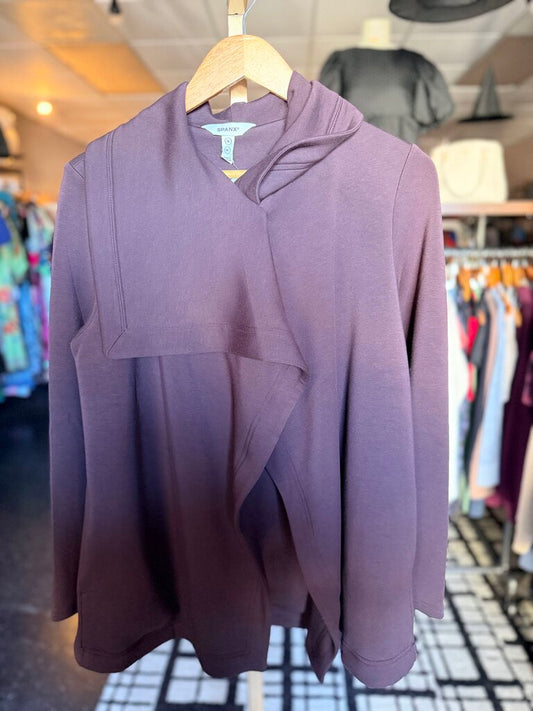 Spanx- AirEssentials Drape Front Cardigan - Chocolate