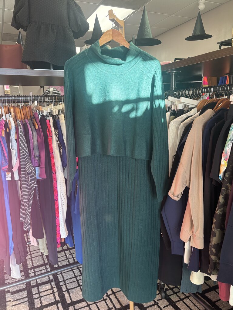 Coldwater Creek - Popover Sweater Dress - Green