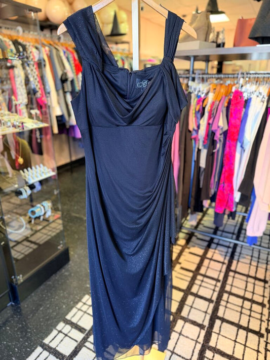 Alex Evenings - Cowl Neck Ruched Evening Gown - Black