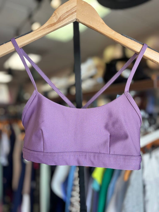 alo - Strappy Sports Bra - Purple