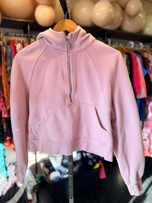Lululemon - Cropped Scuba Half Zip - Lilac