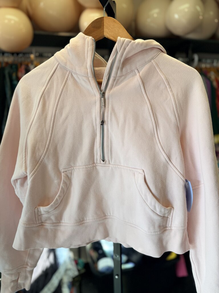 Lululemon - Cropped Scuba Half Zip - Blush