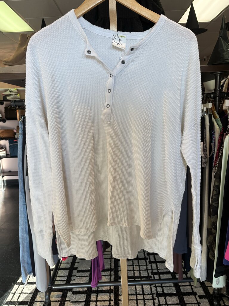 Offline - Quarter Snap Waffle Henly - White