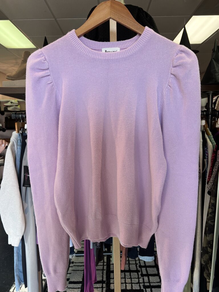 &Merci - Puff Sleeve Sweater in Lavender