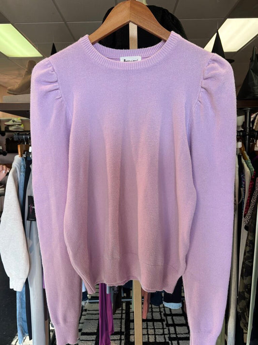 &Merci - Puff Sleeve Sweater in Lavender