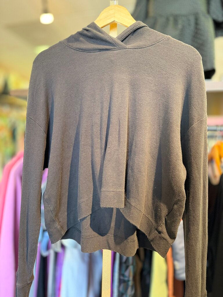 Athleta - Ribbed Soft Knit Hoodie - Black