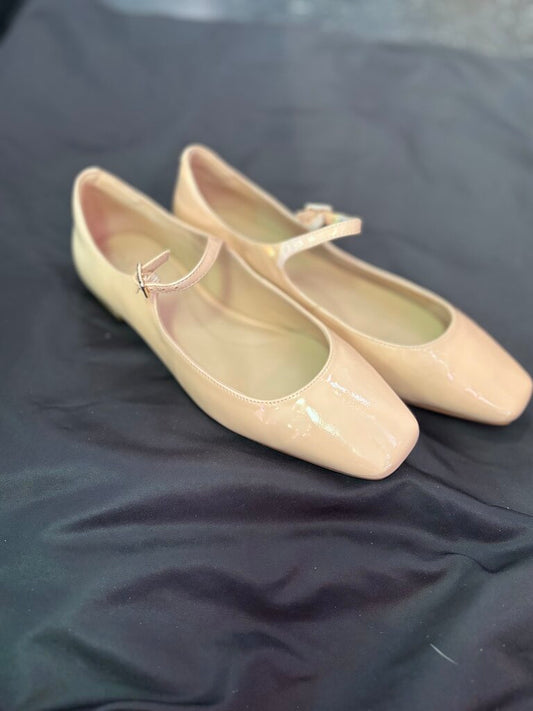 Cole Haan- Bridge Mary Jane Ballet Flats - Patent Tan