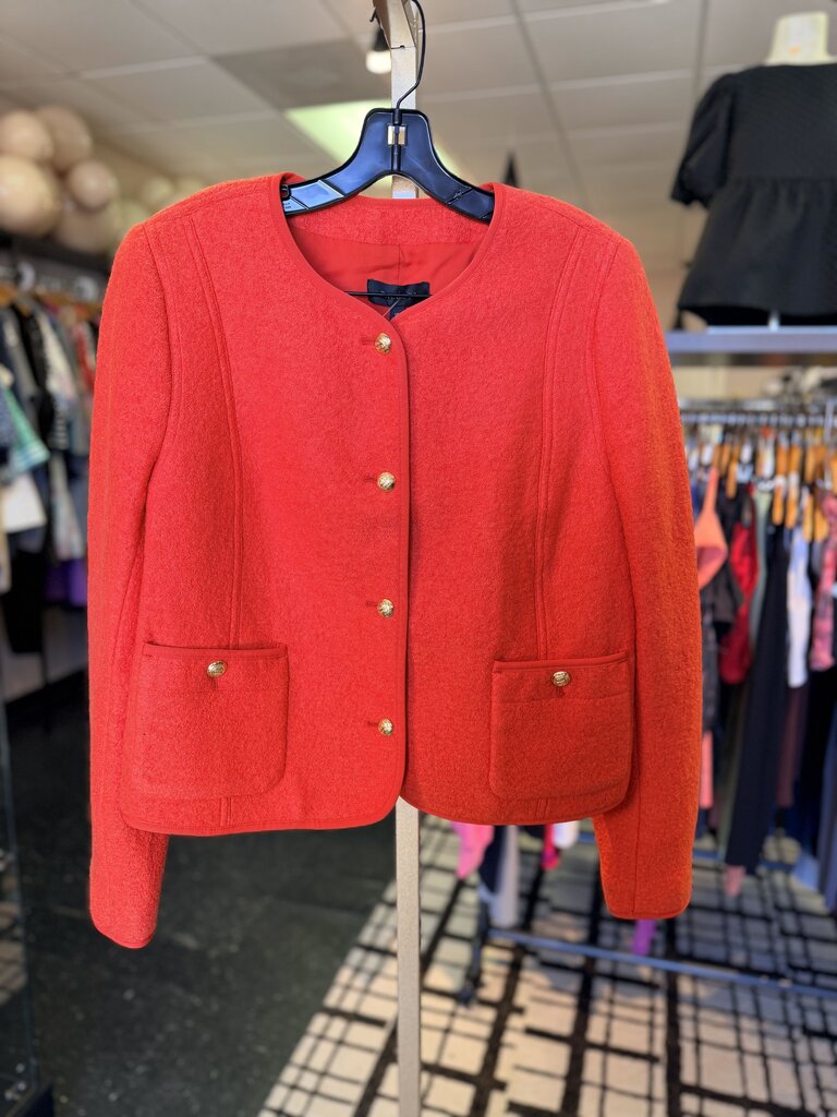 Talbots - Berkshire Wool Blend Jacket in Dark Clementine