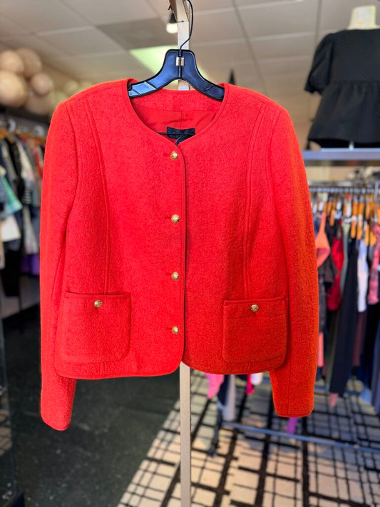 Talbots - Berkshire Wool Blend Jacket in Dark Clementine