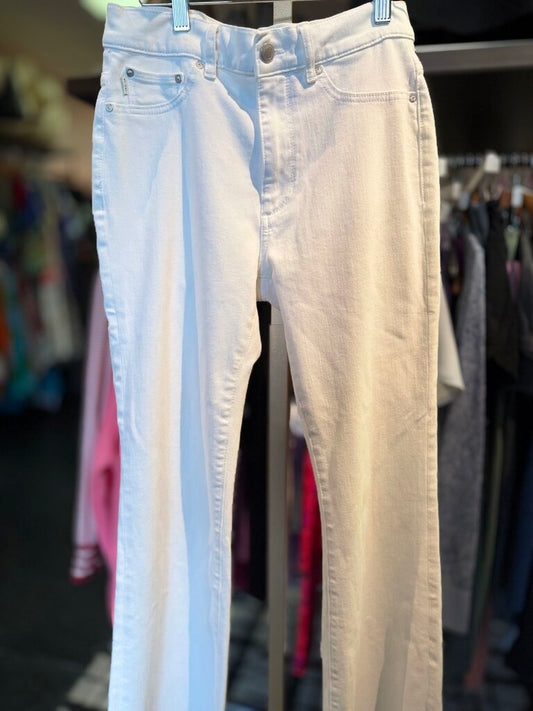 DL1961- Bridget Instasculpt Bootcut Crops - White