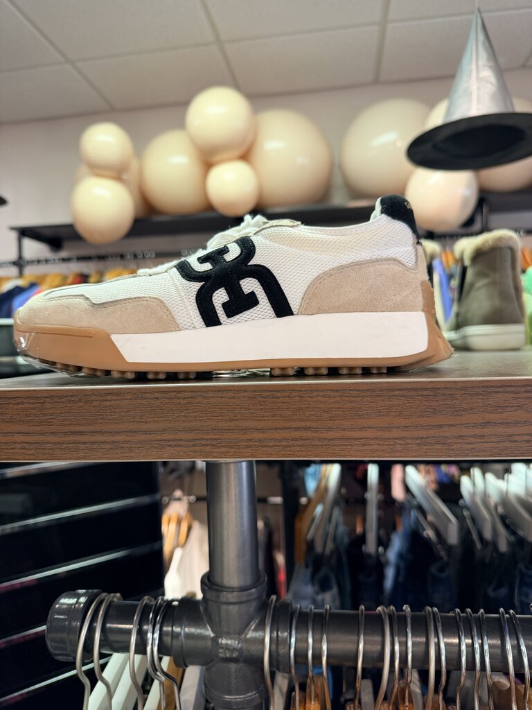 Sam Edelman-Langley Color Block Suede and Mesh Logo Sneakers