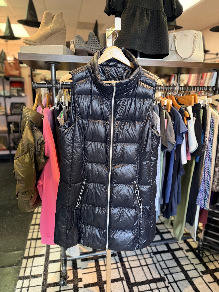 Anorak - Timberline Metallic Nylon Down Vest - Blue
